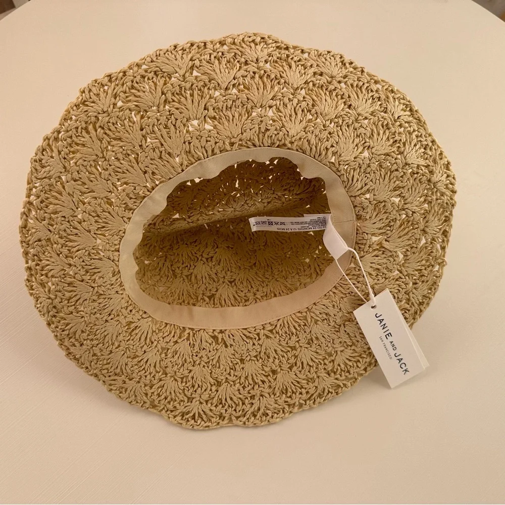 Janie and Jack | Crochet Straw Sun Hat